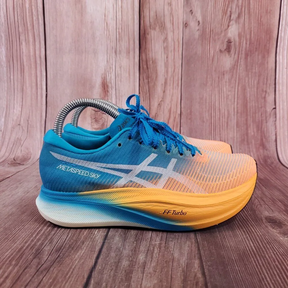 Asics Unisex M5.5 W7 24CM Metaspeed Sky+ Carbon Plate Running Shoes Athletic - Picture 4 of 16